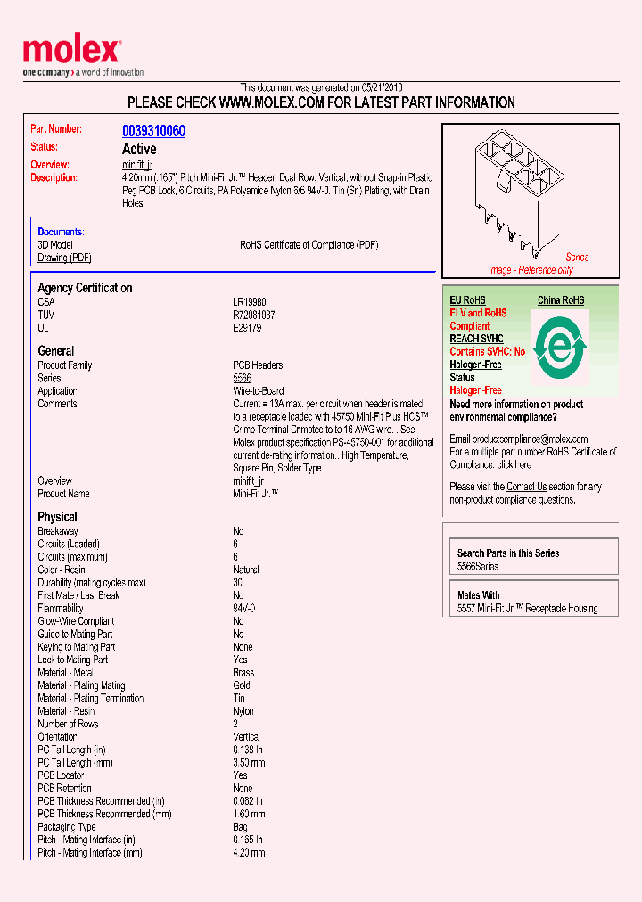 39-31-0060_4995027.PDF Datasheet