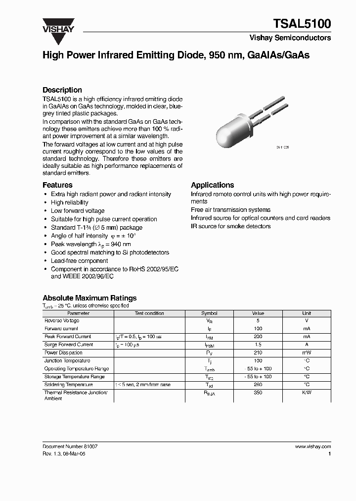 TSAL5100_4995782.PDF Datasheet