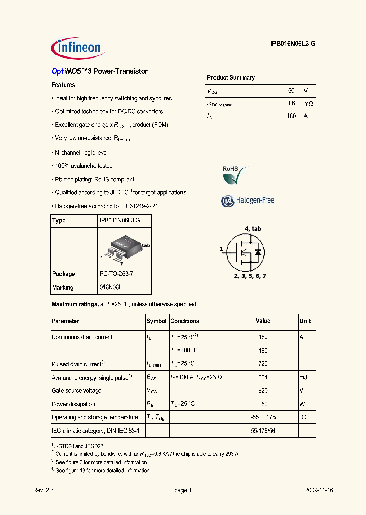 IPB016N06L3G_4996098.PDF Datasheet
