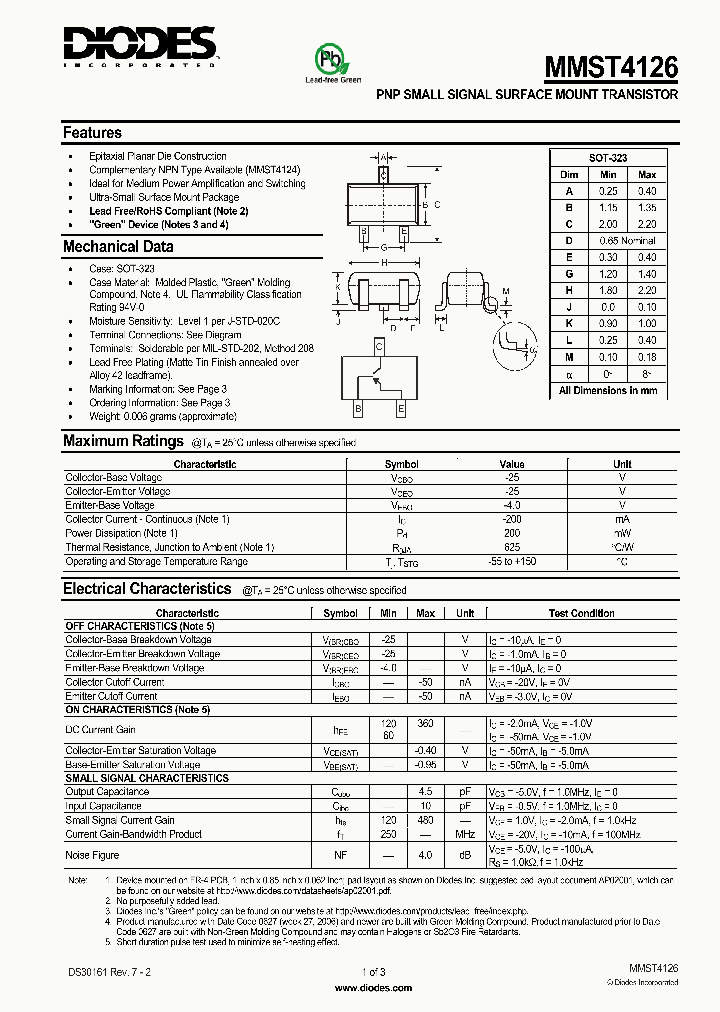 MMST4126-7-F_4996257.PDF Datasheet