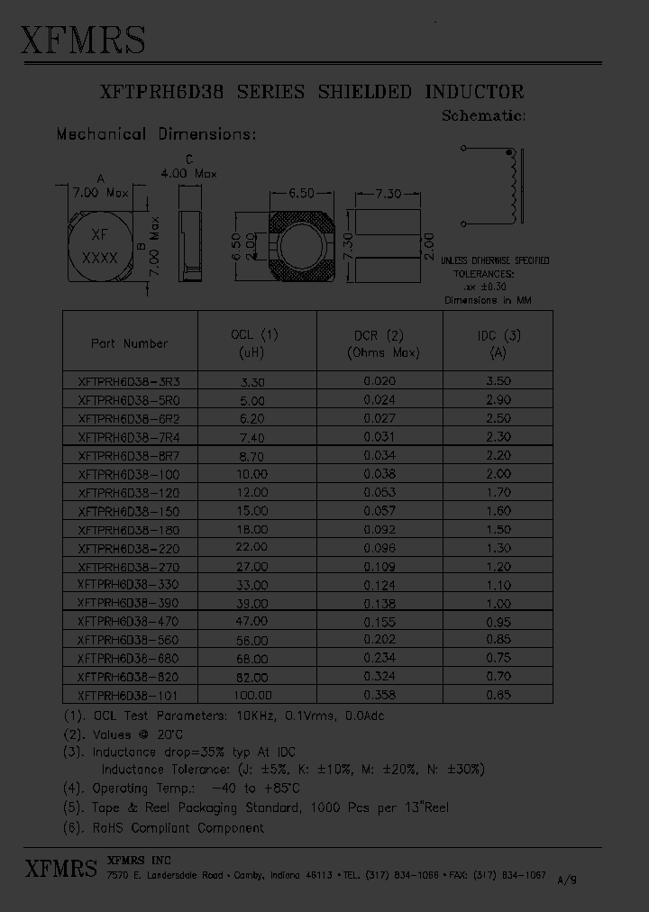 XFTPRH6D38-680_4996926.PDF Datasheet