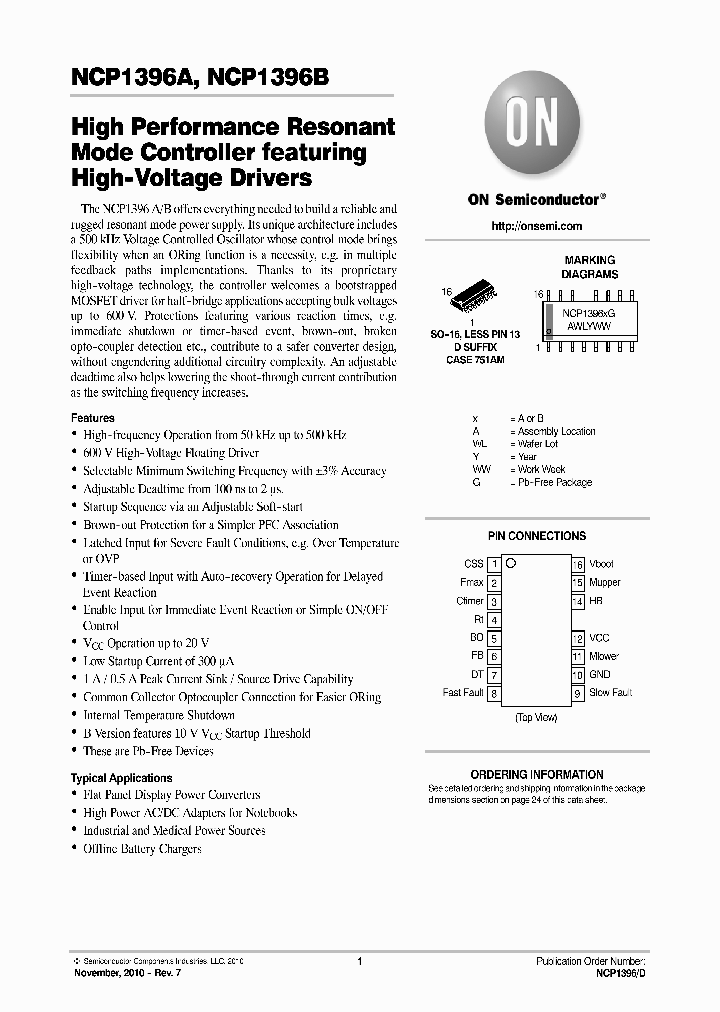 NCP1396ADR2G_4997007.PDF Datasheet