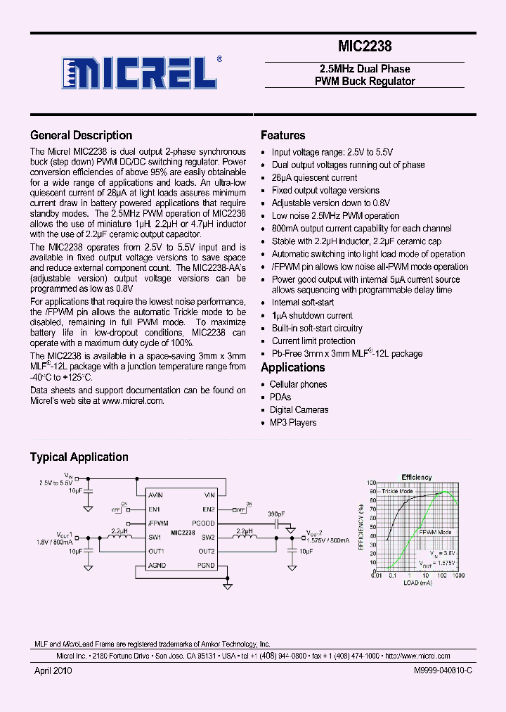MIC2238-GSYML_4997418.PDF Datasheet
