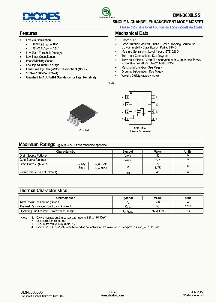 DMN3030LSS-13_4997931.PDF Datasheet