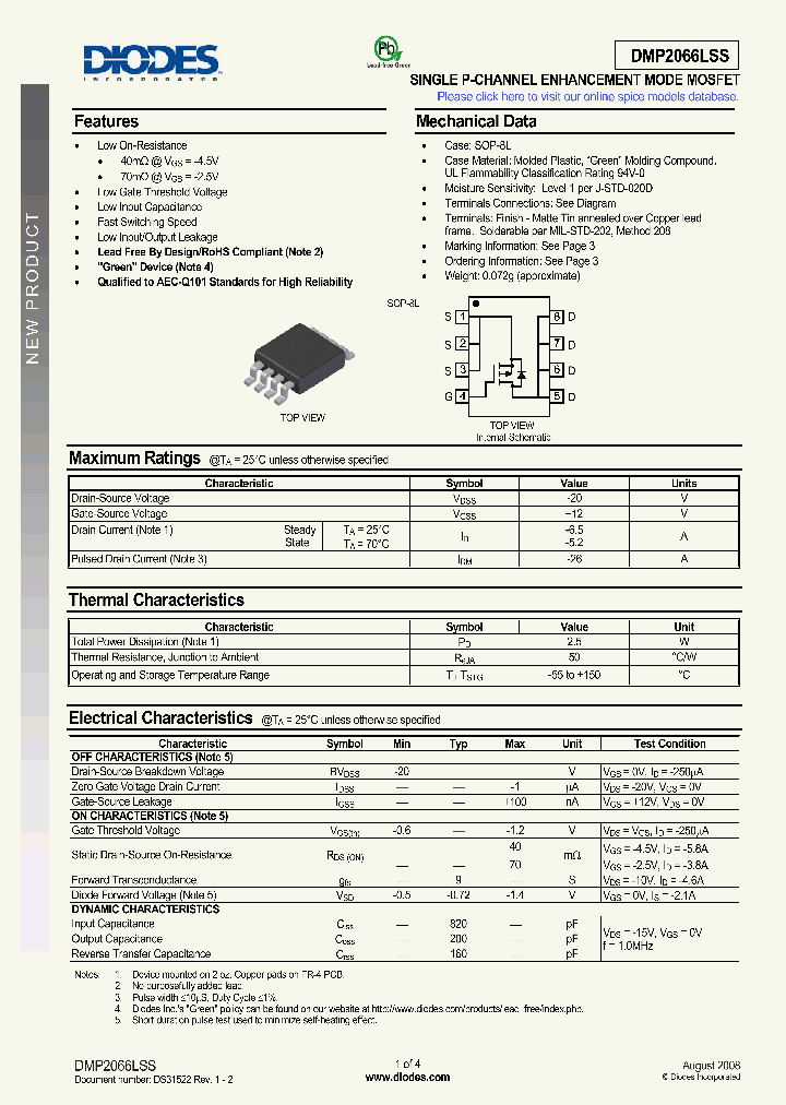 DMP2066LSS-13_4997940.PDF Datasheet