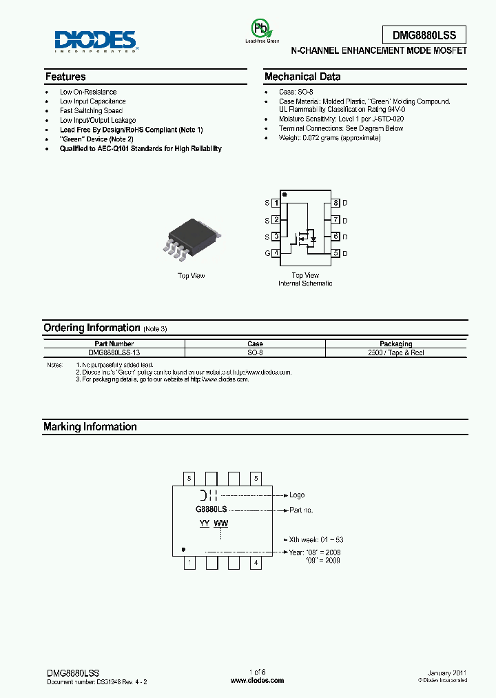 DMG8880LSS-13_4997944.PDF Datasheet