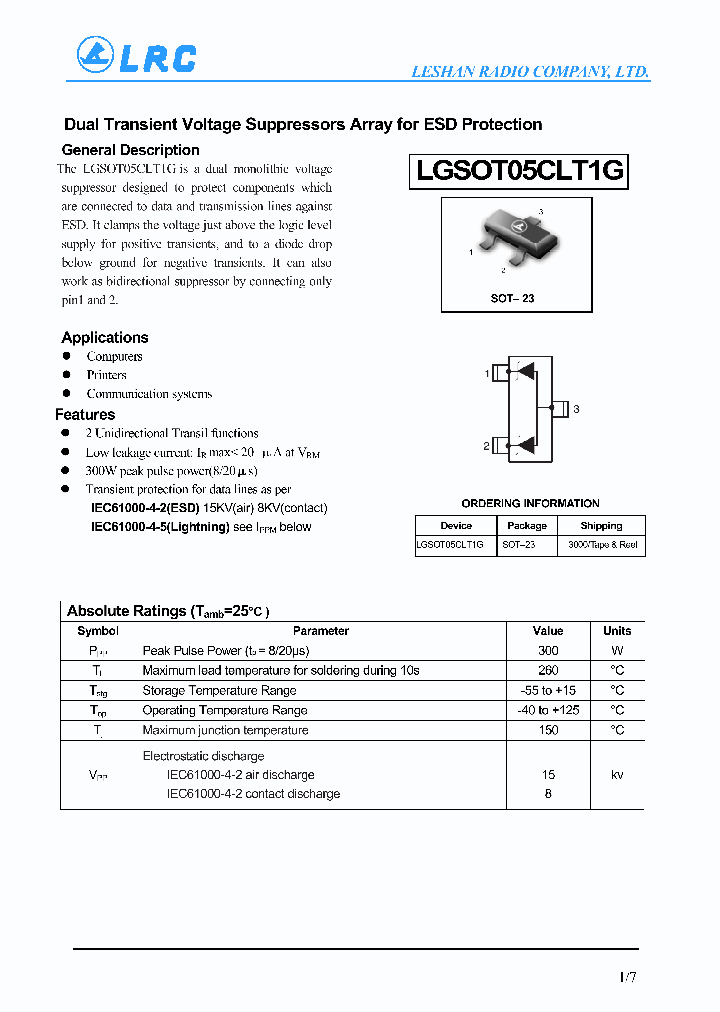 LGSOT05CLT1G_4998975.PDF Datasheet