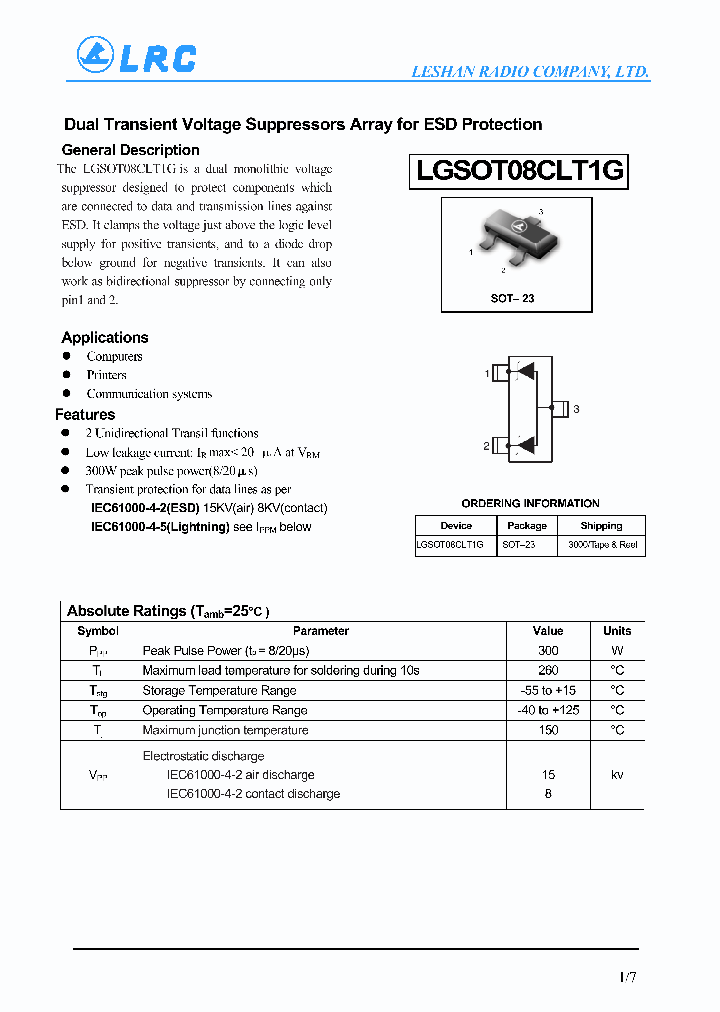 LGSOT08CLT1G_4998976.PDF Datasheet