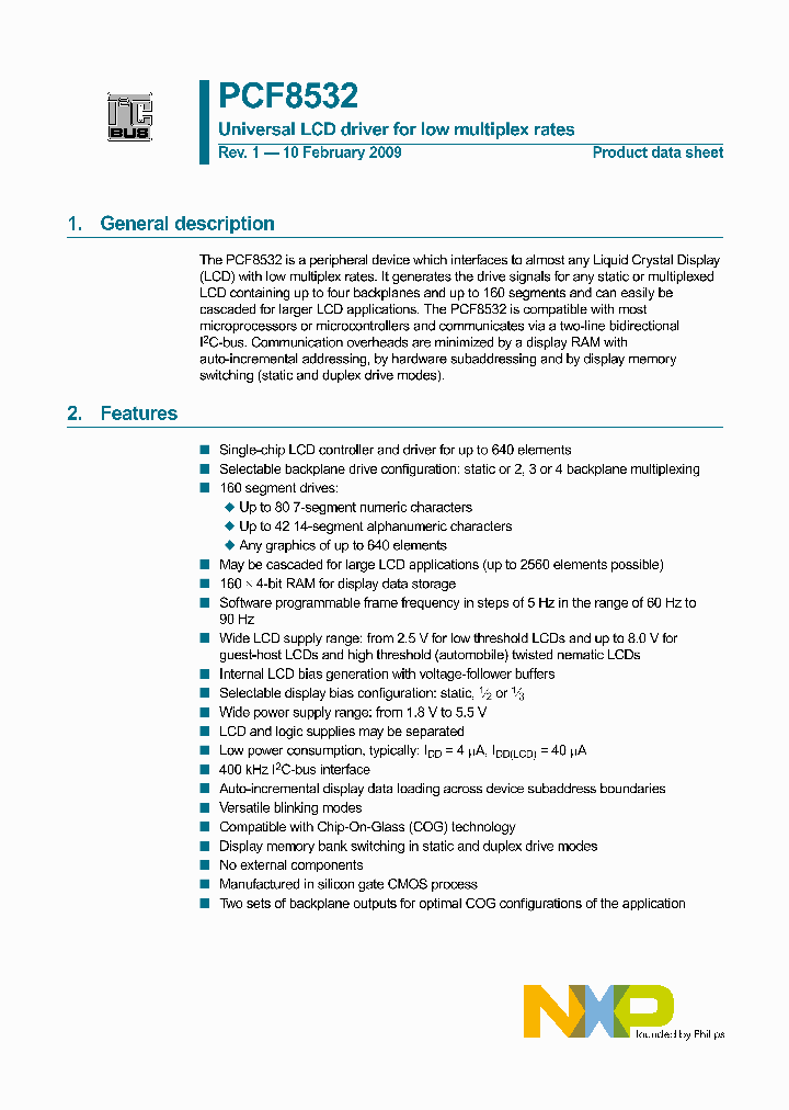 PCF8532_4999005.PDF Datasheet