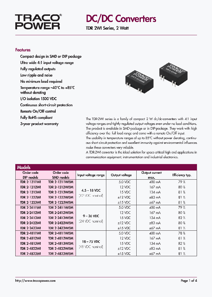 TDR2-1213WI_4999078.PDF Datasheet