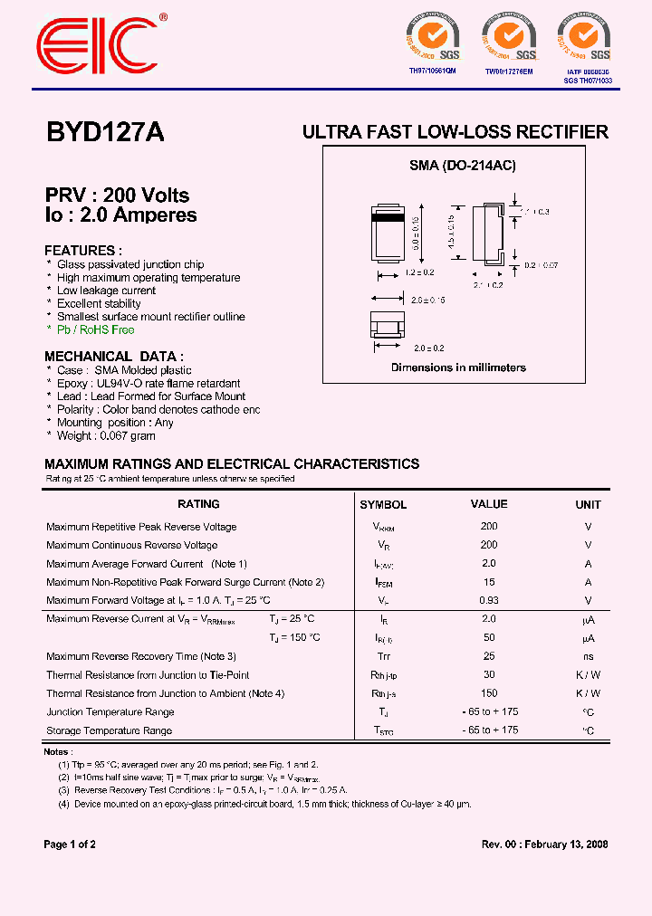 BYD127A_4999111.PDF Datasheet