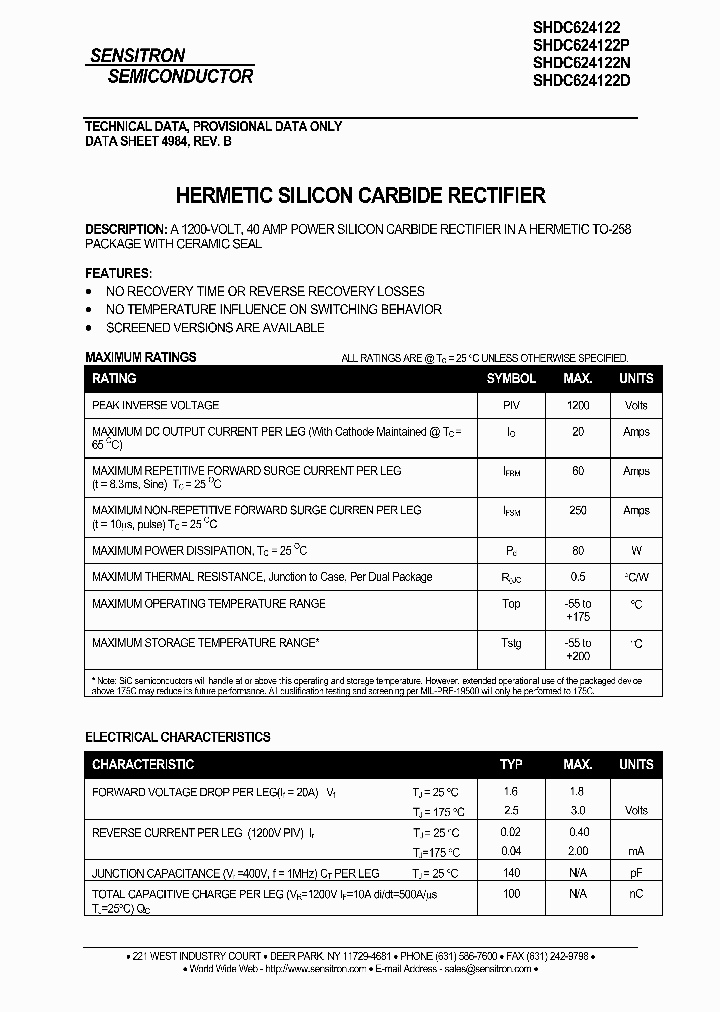SHDC624122_4999630.PDF Datasheet