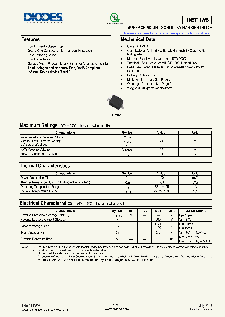 1N5711WS-7-F_4999827.PDF Datasheet