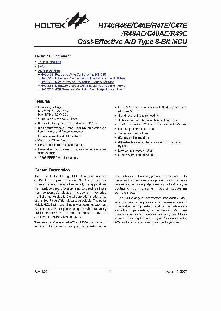 HT46C47E_5000632.PDF Datasheet