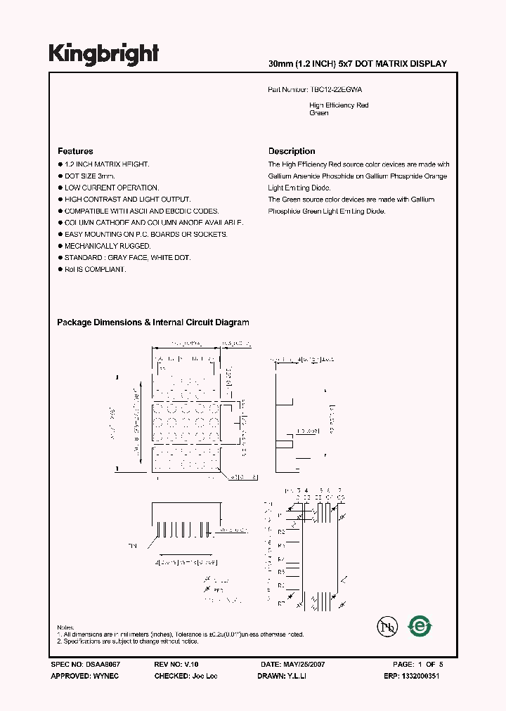 TBC12-22EGWA_5000678.PDF Datasheet