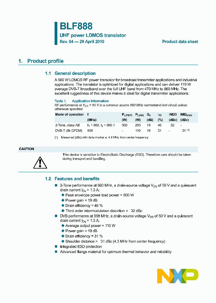 BLF888_5001338.PDF Datasheet