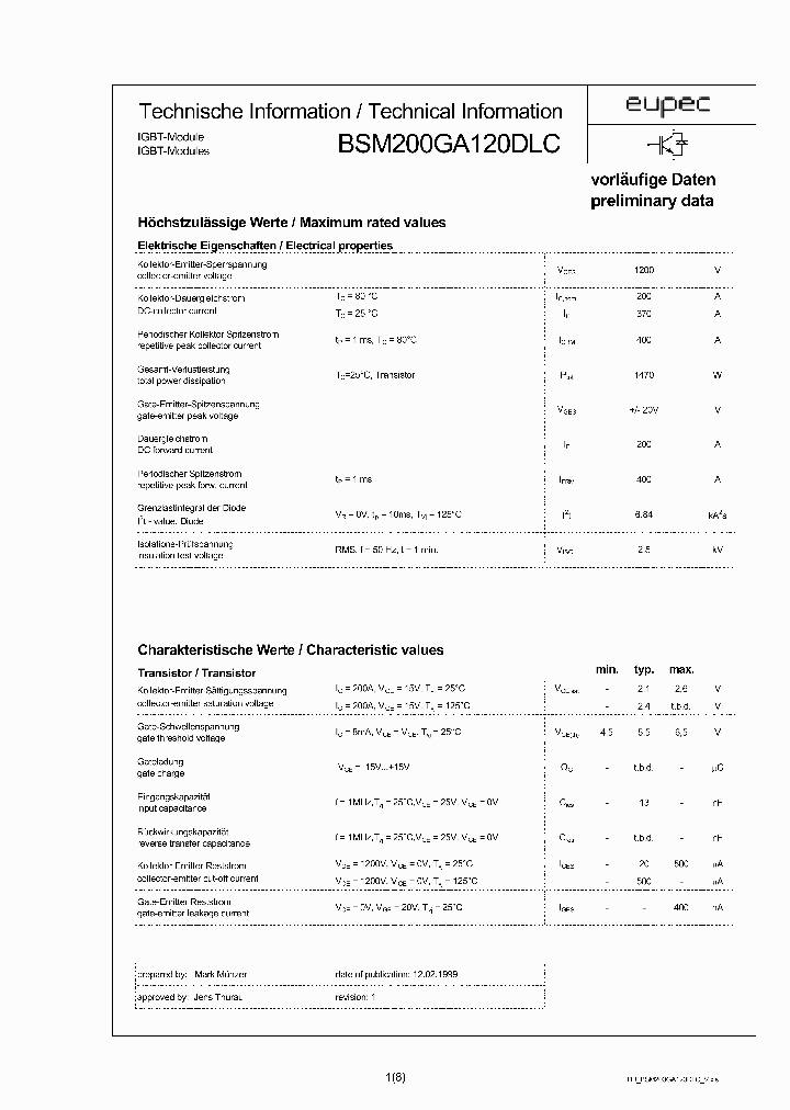 BSM200GA120DLC_5001404.PDF Datasheet