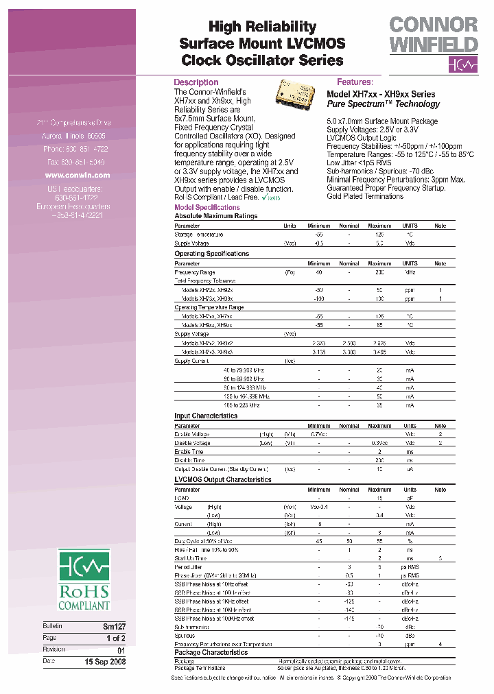 XH722-1500M_5003058.PDF Datasheet