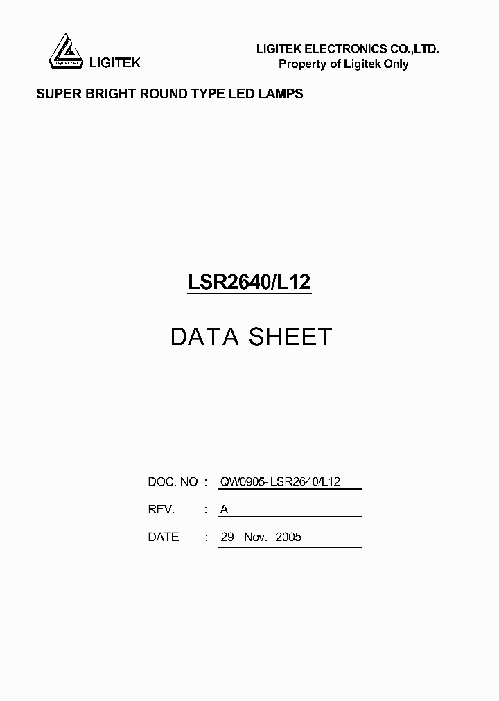 LSR2640-L12_5003380.PDF Datasheet