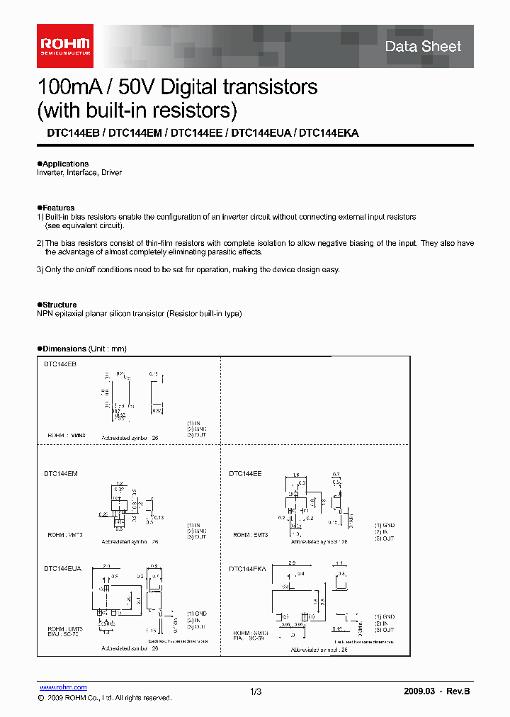DTC144EUA_5003554.PDF Datasheet