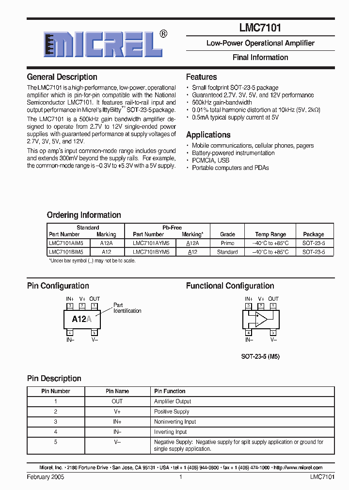 LMC710105_5003750.PDF Datasheet