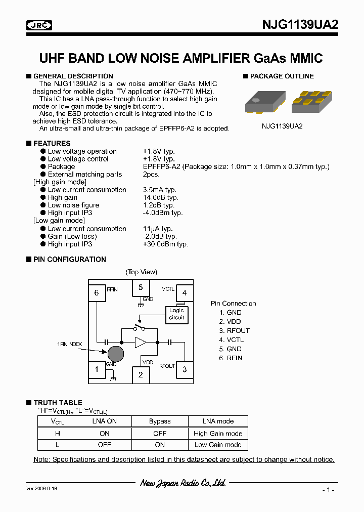 NJG1139UA2_5003991.PDF Datasheet