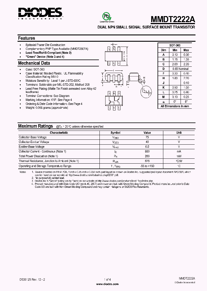 MMDT2222A-7-F_5004420.PDF Datasheet