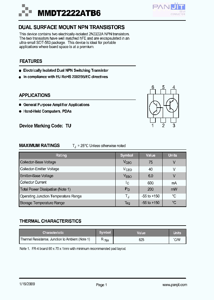 MMDT2222ATB6_5004422.PDF Datasheet