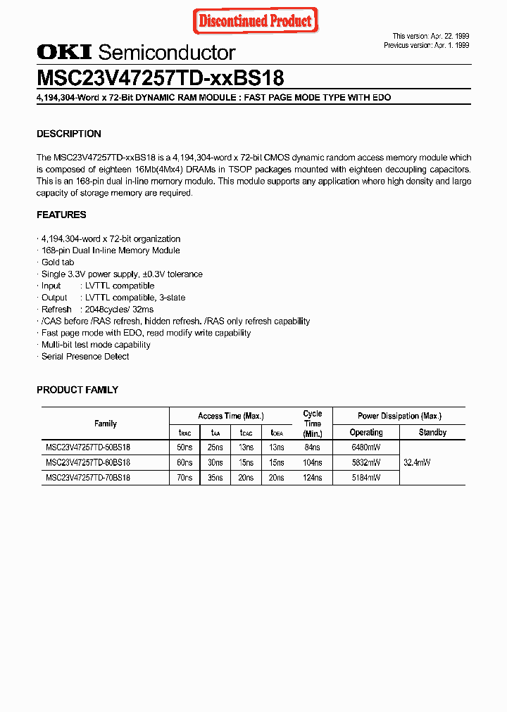 MSC23V47257TD-XXBS18_5004513.PDF Datasheet