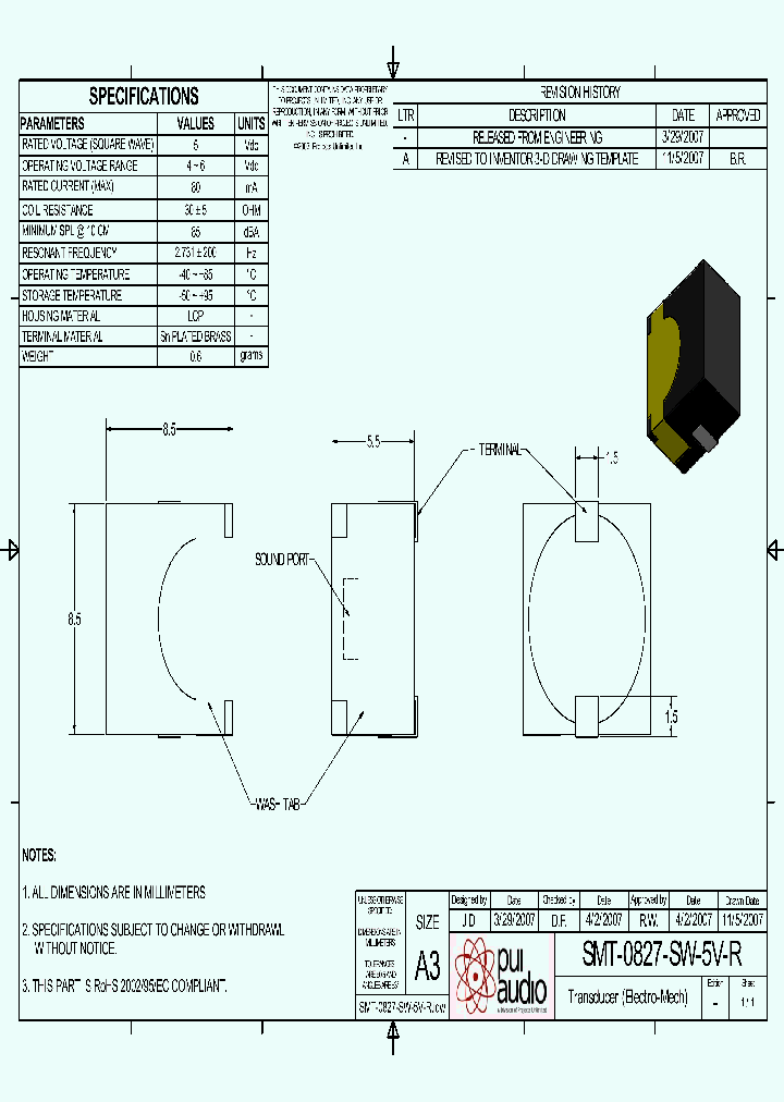 SMT-0827-SW-5V-R_5004584.PDF Datasheet