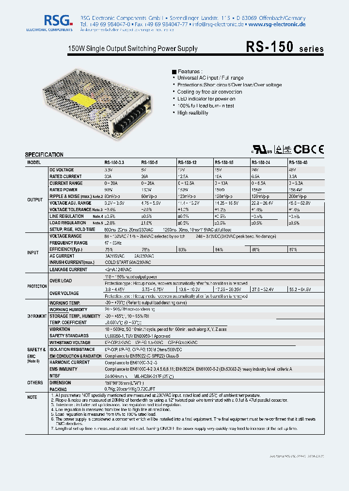 RS-150-33_5004670.PDF Datasheet