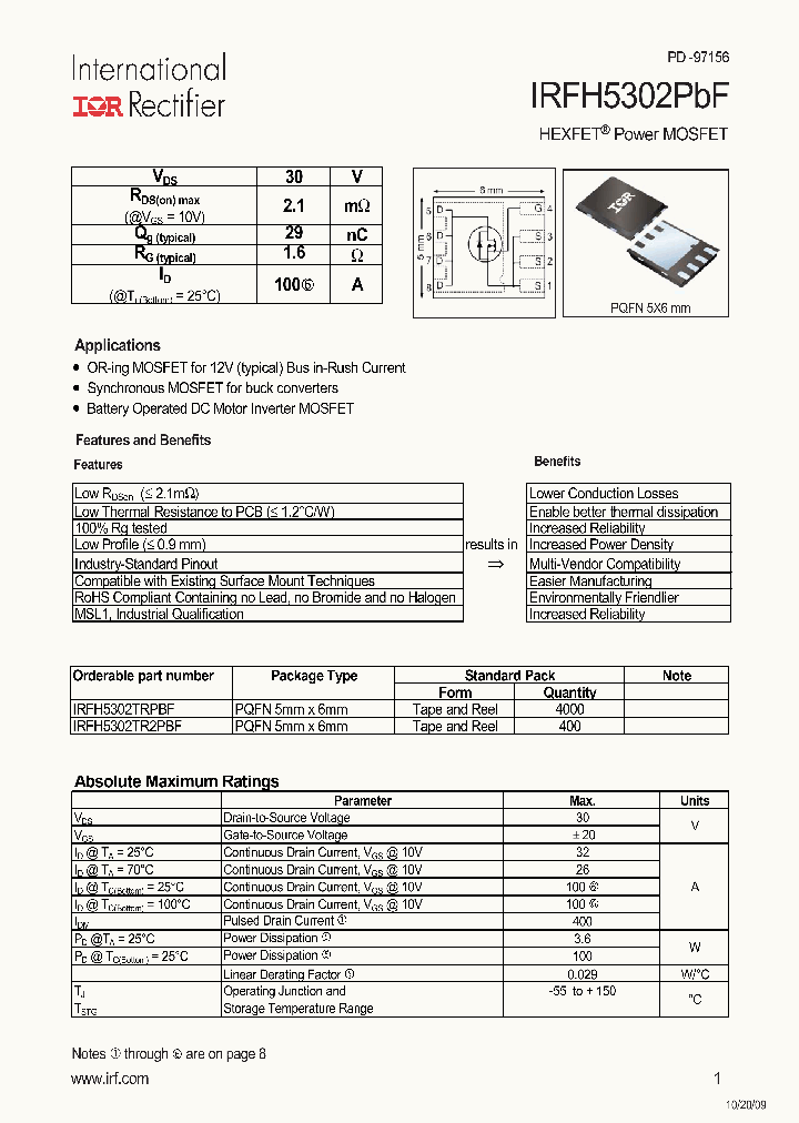 IRFH5302PBF_5005214.PDF Datasheet
