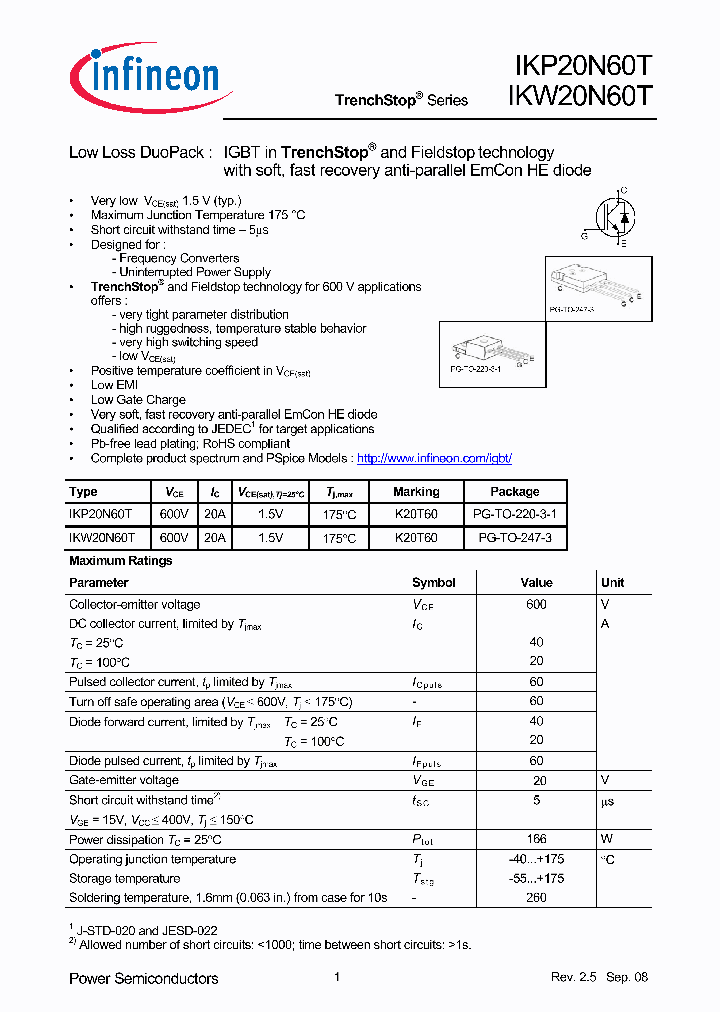IKW20N60T_5005448.PDF Datasheet