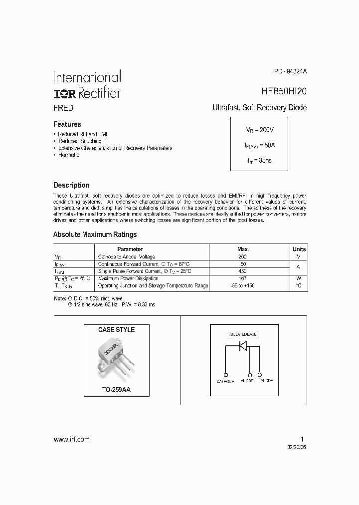 HFB50HI20_5005567.PDF Datasheet