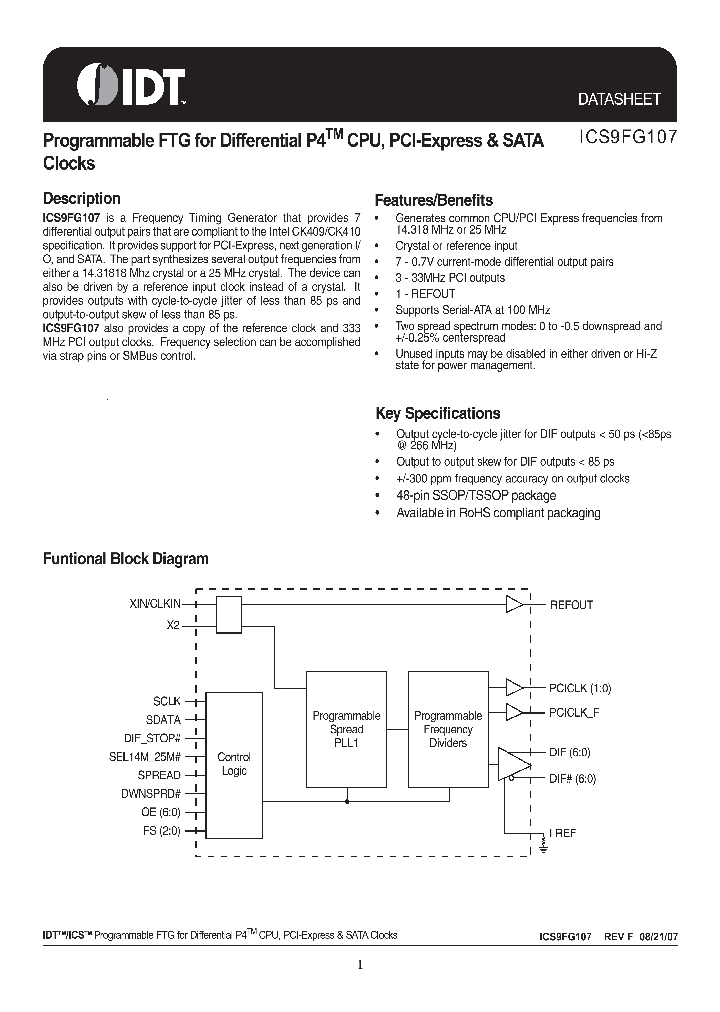 ICS9FG107_5005866.PDF Datasheet