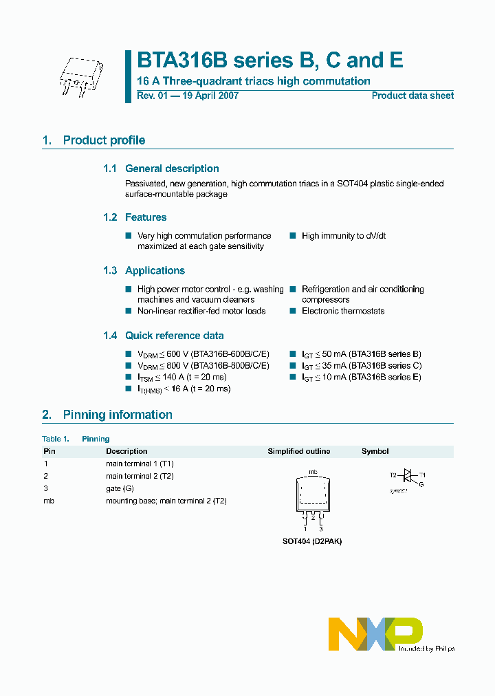BTA316B-600B_5007680.PDF Datasheet