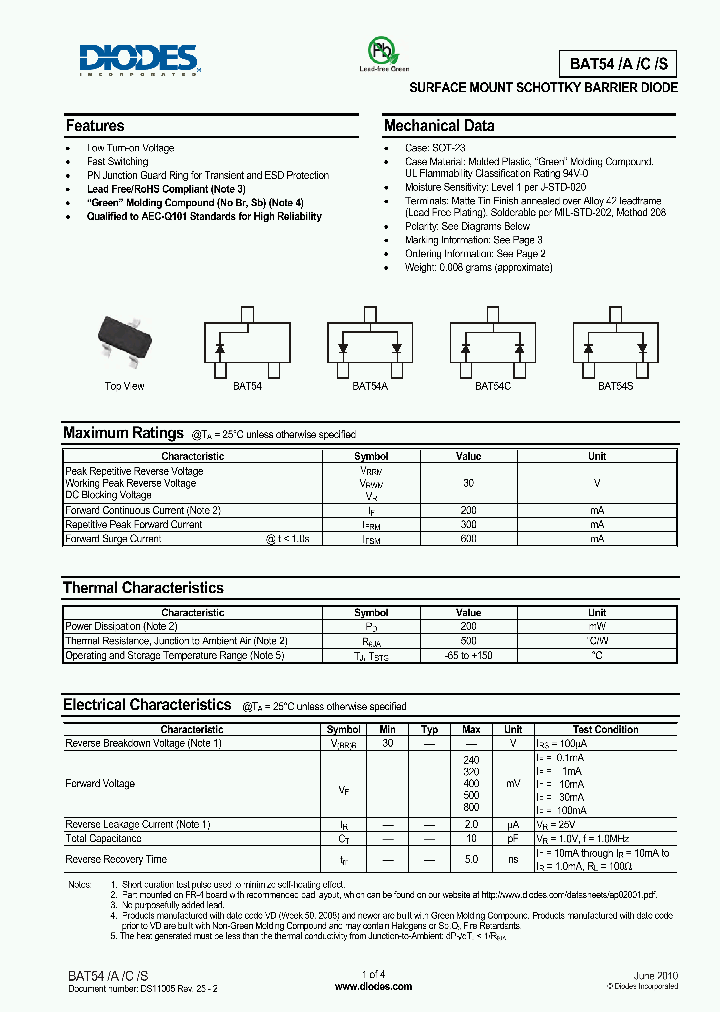 BAT54-7-F_5007868.PDF Datasheet