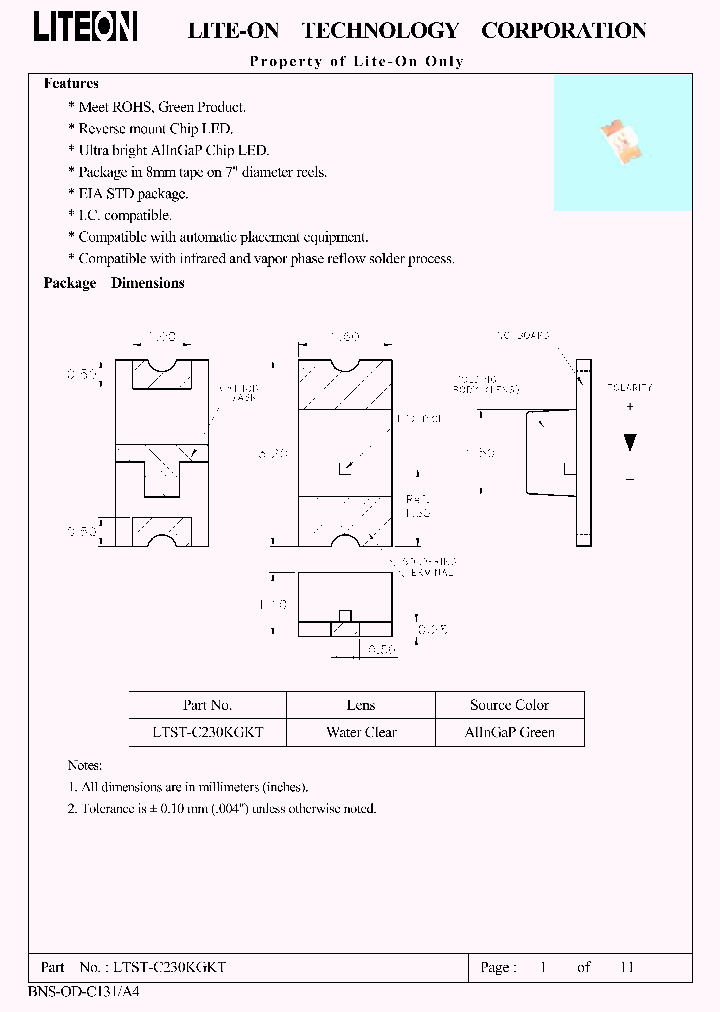 LTST-C230KGKT_5007886.PDF Datasheet