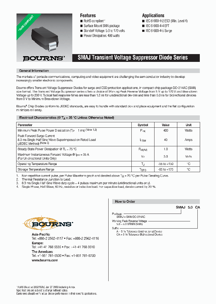 SMAJ50A_5009692.PDF Datasheet