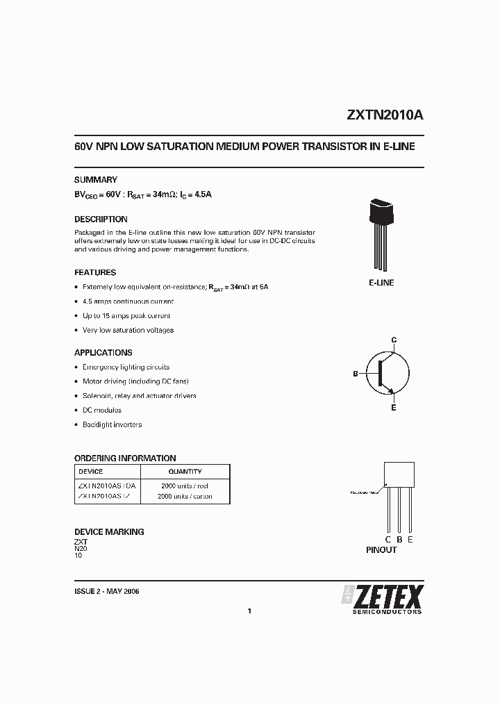 ZXTN2010ASTOA_5009882.PDF Datasheet