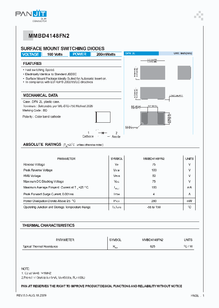 MMBD4148FN2_5009977.PDF Datasheet