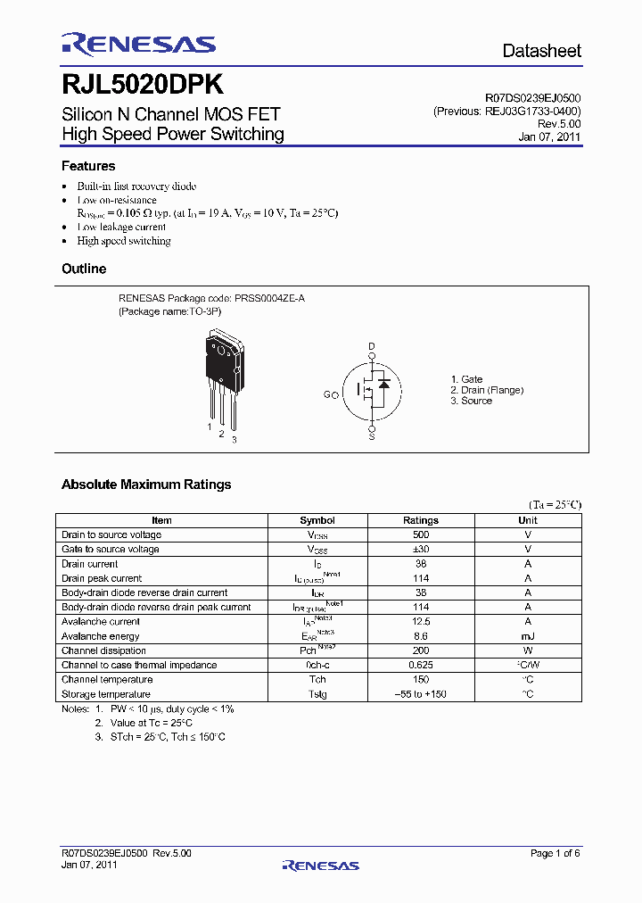 RJL5020DPK_5010115.PDF Datasheet