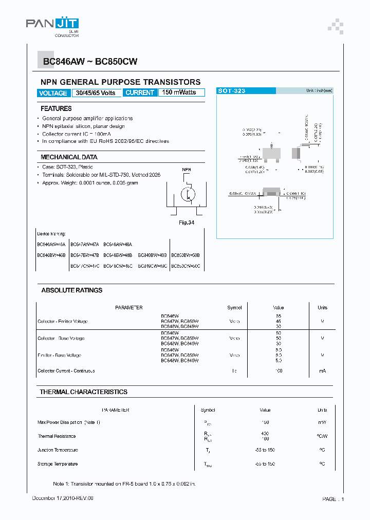 BC847W_5010328.PDF Datasheet
