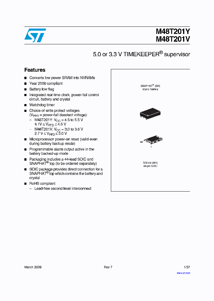 M48T201Y09_5010861.PDF Datasheet