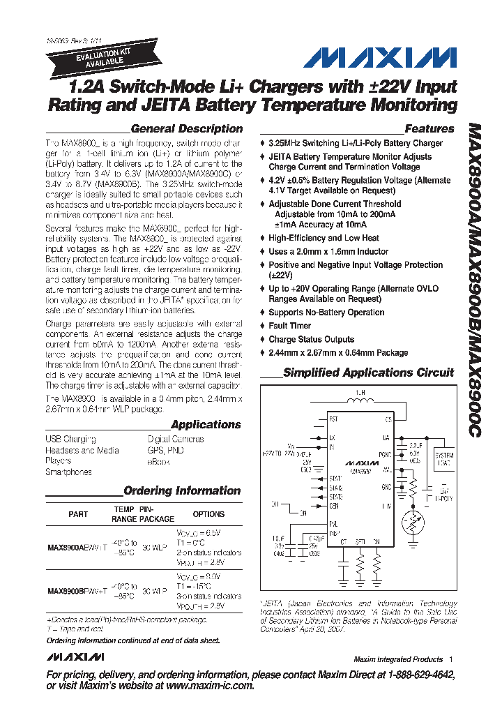 MAX8900A11_5011153.PDF Datasheet