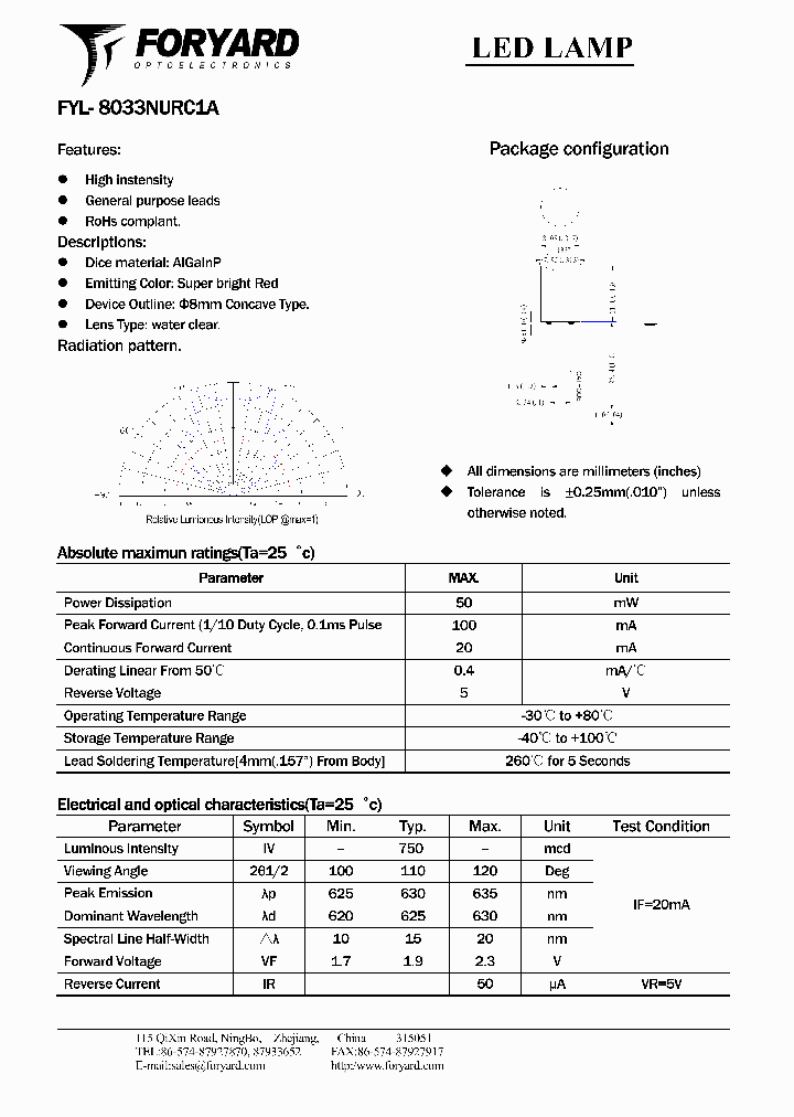 FYL-8033NURC1A_5011436.PDF Datasheet