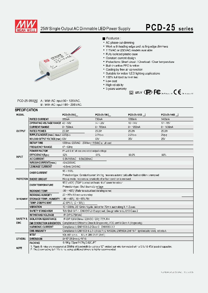 PCD-25-700_5011578.PDF Datasheet