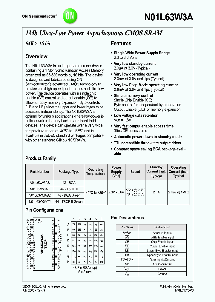N01L63W3AB25I_5011617.PDF Datasheet