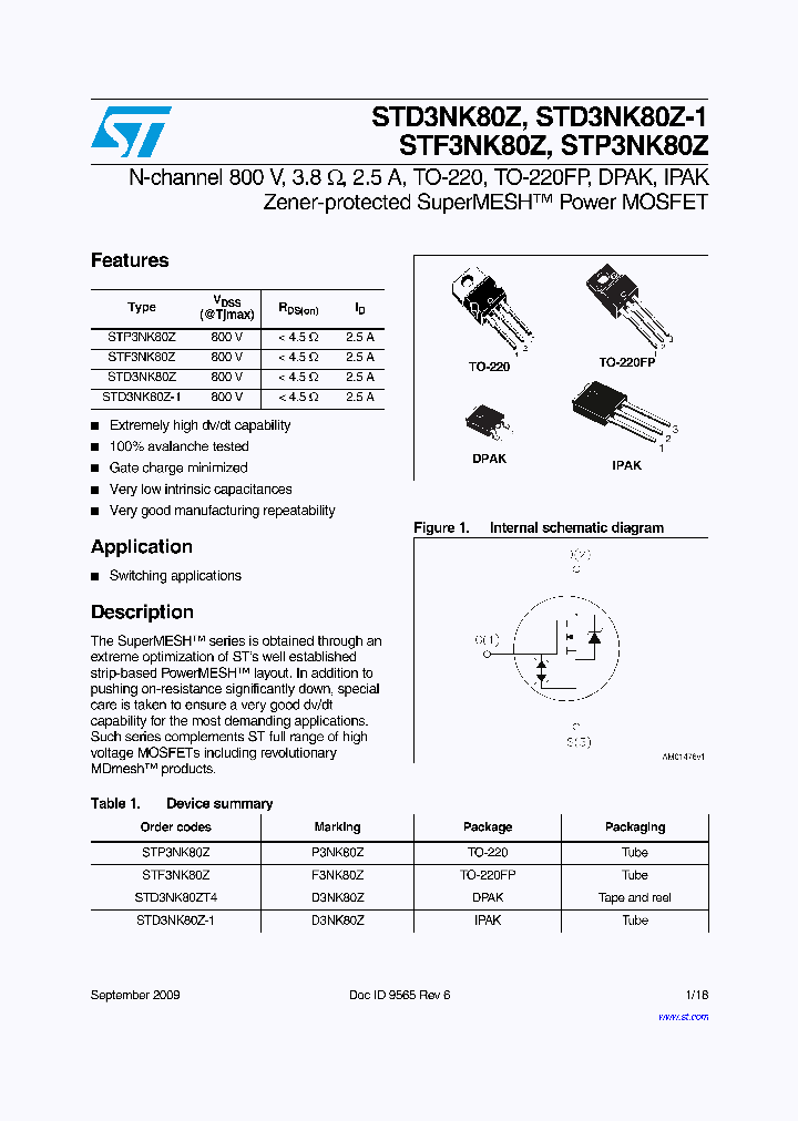 STP3NK80Z_5011625.PDF Datasheet