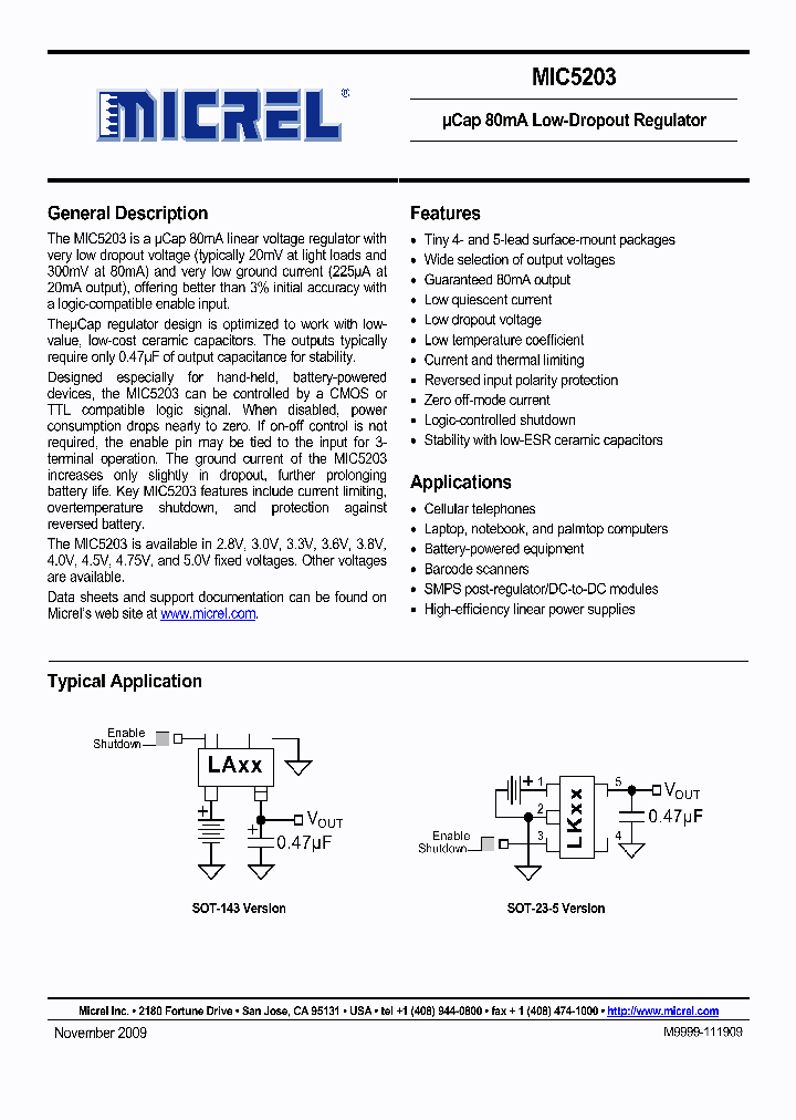 MIC5203-30BM4_5011784.PDF Datasheet